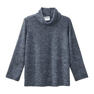 SILVERTS - WOMEN'S OPEN BACK COWL NECK TOP - BLUE STONE - MEDIUM - NWT